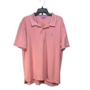 IZOD Men’s Pink short sleeve polo shirt Size XL